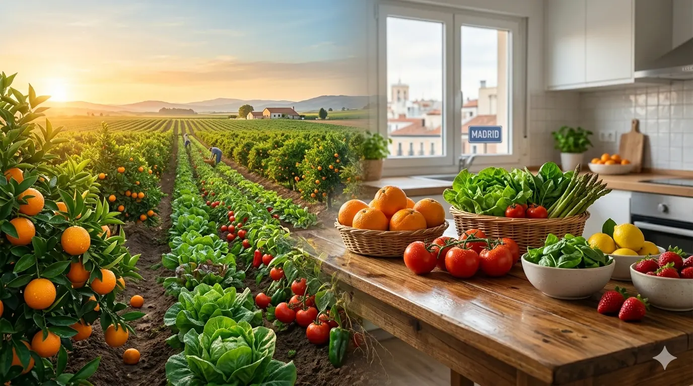 Del campo a tu mesa en tiempo récord